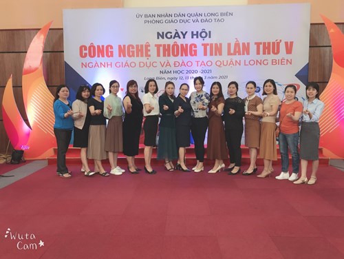 Trường mầm non Long Biên tham gia Ngày hội công nghệ thông tin lần thứ 5