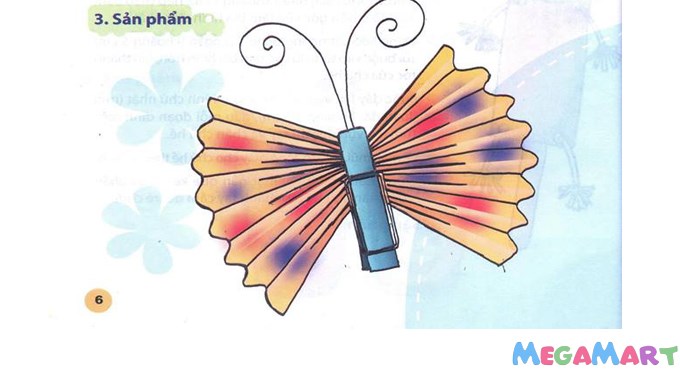 Cách làm đồ chơi con bướm từ giấy màu