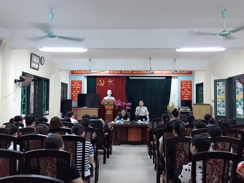 Trường mầm non Long Biên tổ chức Hội nghị triển khai nhiệm vụ năm học 2019- 2020