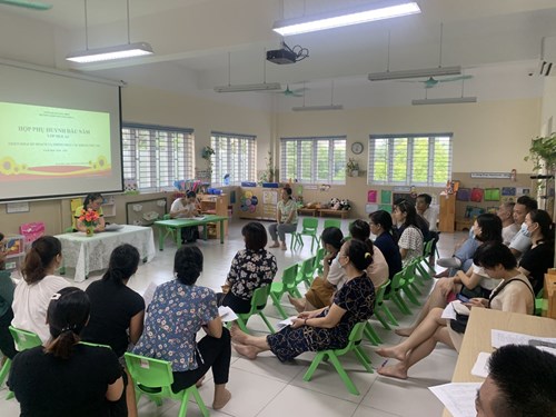Trường mầm non Long Biên A tổ chức họp phụ huynh đầu năm học 2020 - 2021