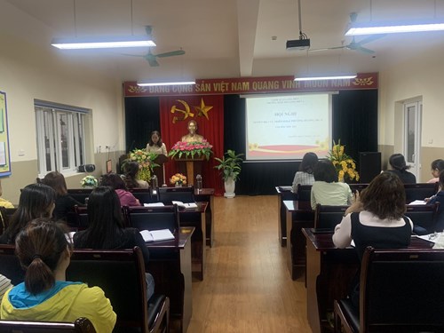 Trường MN Long Biên A tổ chức Hội nghị sơ kết HKI năm học 2020 - 2021