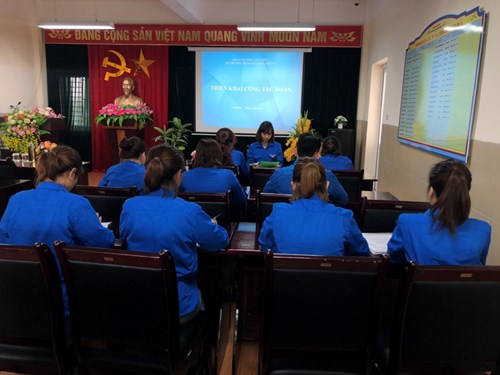 Chi đoàn trường MN Long Biên A tổ chức triển khai nhiệm vụ công tác năm 2021
