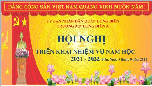 Trường MN Long Biên A tổ chức họp trực tuyến Triển khai nhiệm vụ năm học mới 2021 - 2022