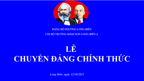 Trường MN Long Biên A tổ chức Lễ chuyển Đảng chính thức cho đ/c Ngô Thị Huyền và đ/c Nguyễn Thị Bắc