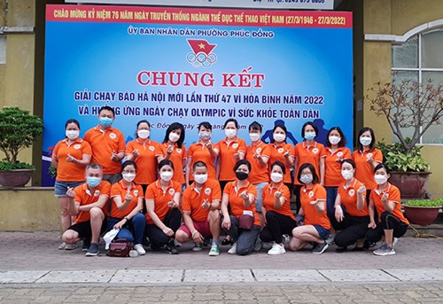 Trường mầm non Phúc Đồng tham gia  “ Chung kết giải chạy báo Hà Nội mới lần thứ 47 vì hòa bình năm 2022  và hưởng ứng ngày chạy Olympic vì sức khỏe toàn dân”
