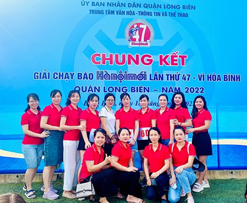 Trường mầm non Phúc Đồng sôi nổi hưởng ứng Đại hội TDTT Quận Long Biên lần thứ V và Chung kết Giải chạy Báo Hà nội mới mở rộng lần thứ 47 - Vì hòa bình năm 2022.