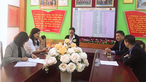 Trường Mầm non Phúc Đồng đón đoàn kiểm tra của Phòng giáo dục và đào tạo quận Long Biên về thực hiện “Trường học sáng - xanh - sạch - đẹp - văn minh” năm 2020.