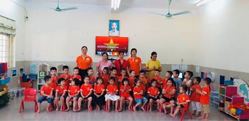 Ngày Khai giảng đặc biệt của cô và trò lớp mẫu giáo Nhỡ B4 - trường MN Phúc Đồng, năm học 2020-2021