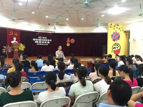 Hội nghị triển khai nhiệm vụ năm học 2016 – 2017 trường Mầm non Phúc Đồng.