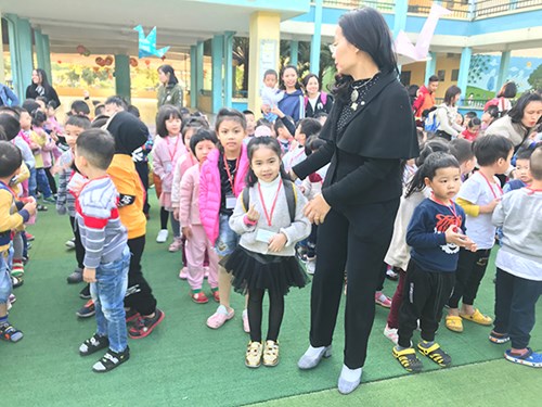 Các bé MG trường MN Phúc Đồng đã có một buổi vui chơi thỏa thích tại Khu vui chơi hướng nghiệp VINKE - TIME CITY.