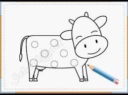 Tạo Hình: Bé tập vẽ con bò sữa