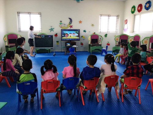 Hoạt động giảng dạy ngoại  ngữ liên kết tại trường MN PhúcLợi-LongBiên-Hà Nội năm học 2016-2017