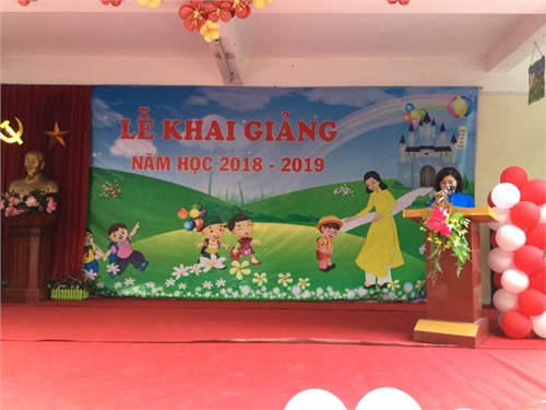 Trường mầm non Sơn Ca tưng bừng tổ chức lễ khai giảng năm học 2018 - 2019