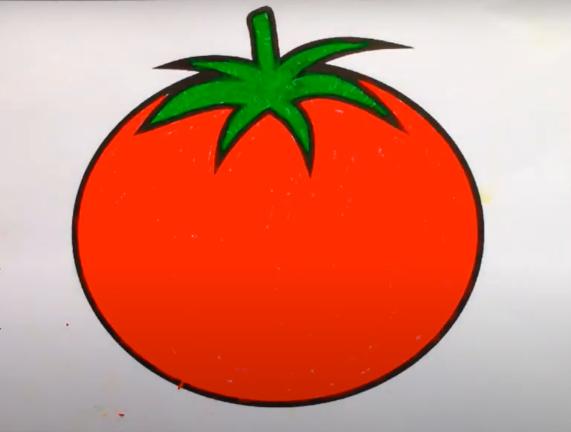 Tô màu quả cà chua