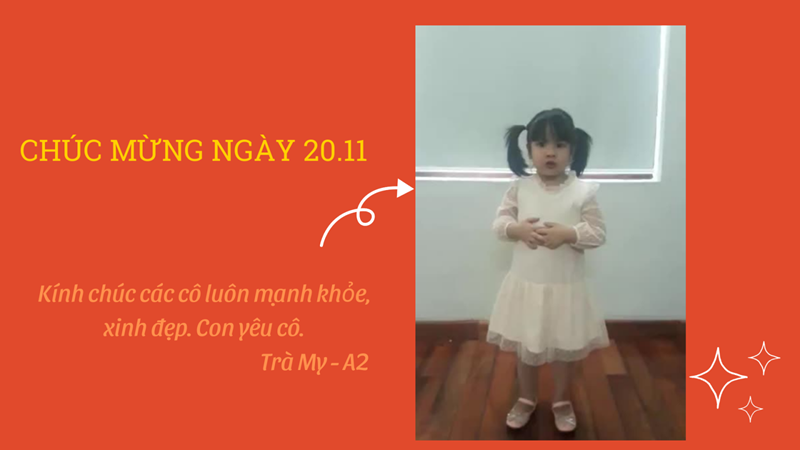 Bé Trà My thân gửi tới các cô bài hát hay chào mừng ngày nhà giáo Việt Nam.