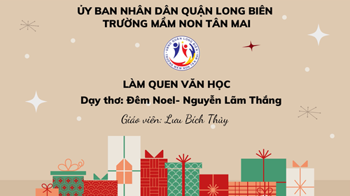 LQVH: Dạy thơ Đêm Noel- Nguyễn Lãm Thắng