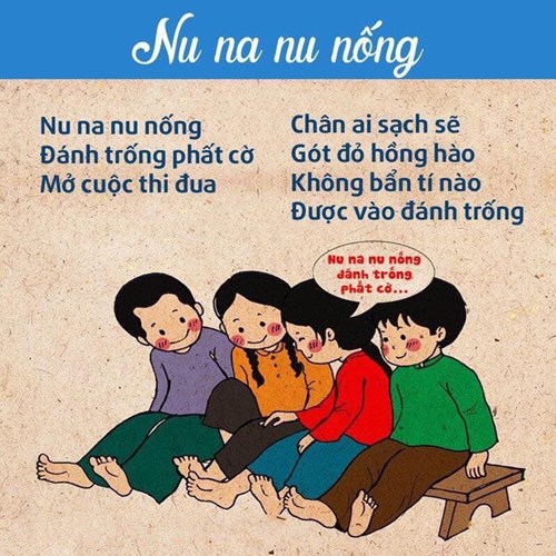 Chùm thơ hay cho bé - Đồng dao  Nu na nu nống 