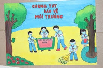 Hướng dẫn trẻ vẽ tranh bảo vệ môi trường 