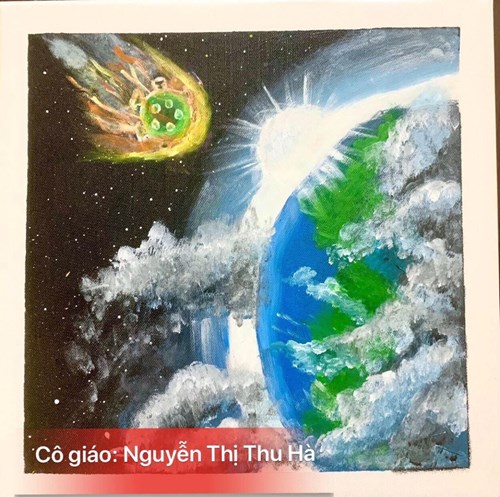 Bài vẽ của cô giáo Nguyễn Thị Thu Hà lớp MGL A2 