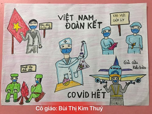 Bài vẽ của cô giáo Bùi Thị Kim Thúy 