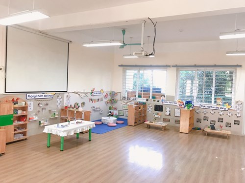 Xây dựng môi trường giáo dục lấy trẻ làm trung tâm lớp MGN B5- MN Thạch Bàn 