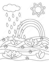 Bé tô màu tranh: Cầu vồng sau mưa