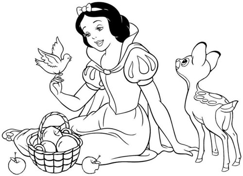 Bé tô màu tranh truyện: Nàng bạch tuyết  và bảy chú lùn