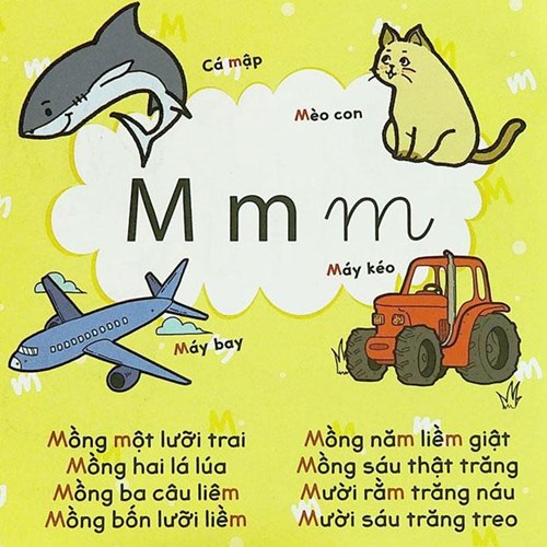 Bài thơ ôn dạy bé ôn luyện chữ m