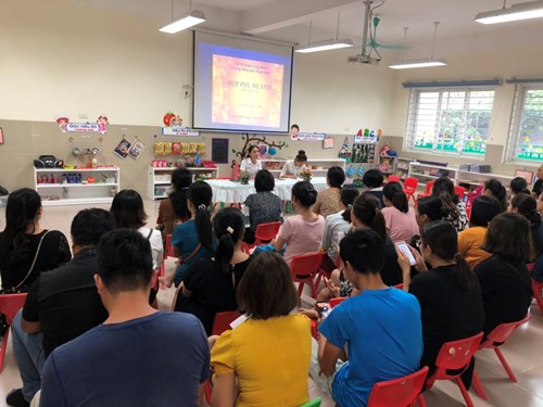 Trường mầm non thạch bàn  tổ chức họp phụ huynh học sinh đầu năm học 2019 – 2020