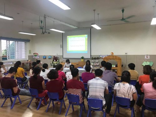 Trường mầm non thạch bàn tổ chức họp phụ huynh học sinh đầu năm học 2018 – 2019