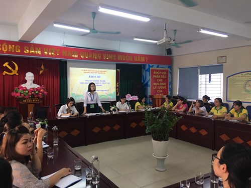 Trường MN Thạch Cầu tổ chức họp Ban đại diện cha mẹ học sinh triển khai công tác thu chi và kế hoạch năm học 2020-2022