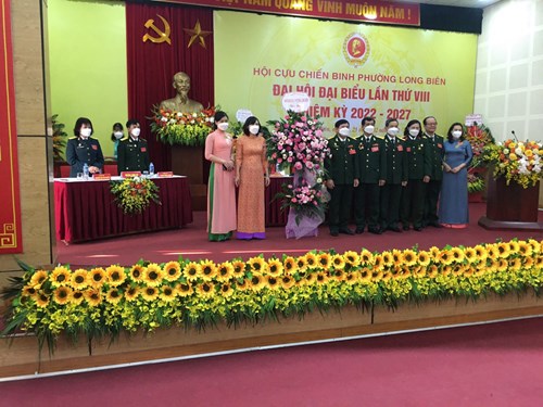 Trường mầm non Thạch Cầu tham dự đại hội đại biểu lần thứ VIII nhiệm kỳ 2022 - 2027 hội cựu chiến binh phường Long Biên.
