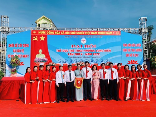 Trường mầm non Thạch Cầu tham dự đại hội thể dục thể thao phường Long Biên lần thứ V – năm 2022
