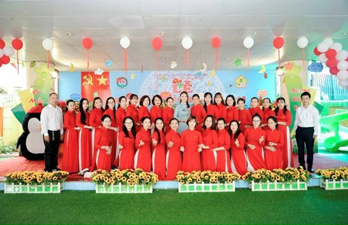 Trường mầm non Thạch Cầu tưng bừng tổ chức Lễ khai giảng năm học 2022 - 2023.