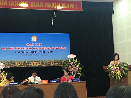 Trường mầm non Thạch Cầu dự đại hội, đại biểu hội khuyến học phường Long Biên lần thứ IV nhiệm kỳ 2019-2024