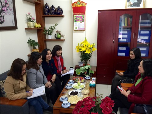 Nhóm 1 các trường mầm non công lập phường Long Biên, Thạch Bàn, Cự khối  tổ chức họp chuẩn bị cho công tác tha gia ngày hội CNTT lần thứ 4 của Quận Long Biên