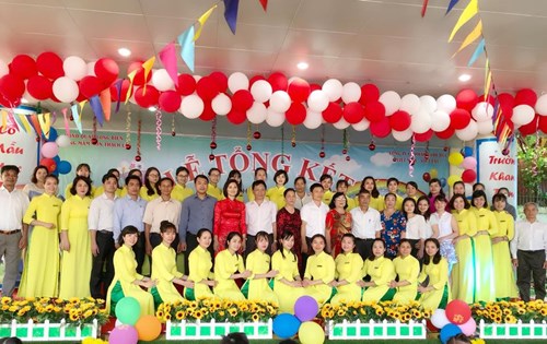 Trường mầm non Thạch Cầu tưng bừng tổ chức lễ tổng kết năm học 2017 – 2018 và liên hoan vui tết thiếu nhi 1/6