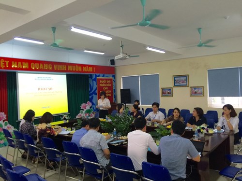 Trường mầm non Thạch Cầu vinh dự đón đoàn kiểm tra của UBND Quận Long Biên về công tác kiểm tra trường đón chuẩn quốc gia mức độ 1 vào năm học 2017 -2018 sắp tới
