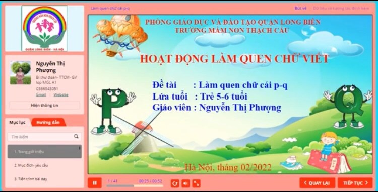 Đề tài: LQCV: p-q   GV: Nguyễn Thị Phượng