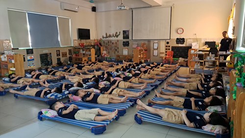 Giờ ngủ của các con lớp MGL A1