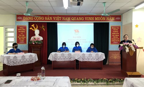 Đại hội chi đoàn trường MN Thượng Thanh nhiệm kì 2021-2022.