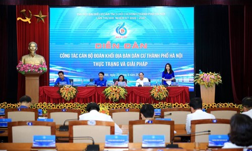Quận đoàn Long Biên đăng cai tổ chức thành công Diễn đàn Công tác cán bộ Đoàn khối địa bàn dân cư thành phố Hà Nội: Thực trạng và giải pháp
