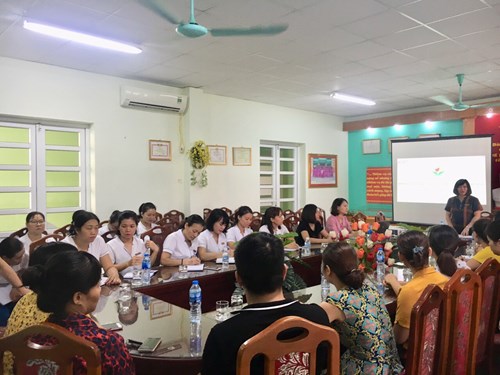 Trường mầm non Thượng Thanh tổ chức Họp ban đại diện cha mẹ học sinh nhà trường năm học 2019 - 2020
