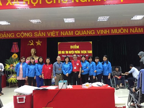 Sáng ngày 18 tháng 3 năm 2017 Trường mầm Non Thượng Thanh nhiệt liệt tham gia phong trào hiến máu nhân đạo của phường Thượng Thanh.