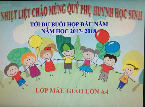 Chiều ngày 29/9/2017 Trường Mầm Non Thượng Thanh đã tổ chức họp Phụ Huynh đầu năm học 2017– 2018.