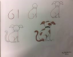 Hướng dẫn trẻ cách vẽ con chó từ số 61