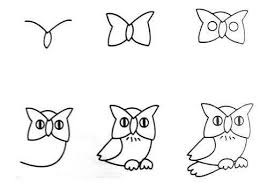 Hướng dẫn trẻ cách vẽ chim cú mèo