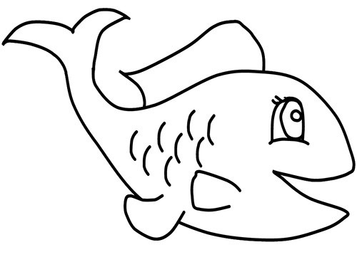 Tranh tô màu : Cá heo