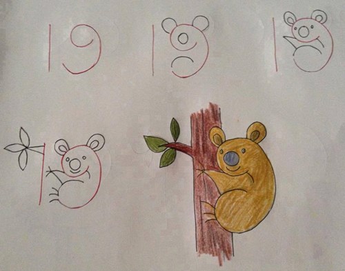 Hướng dẫn trẻ cách vẽ con vật từ số 19