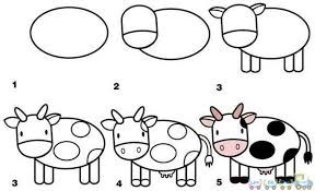 Hướng dẫn trẻ cách vẽ con bò